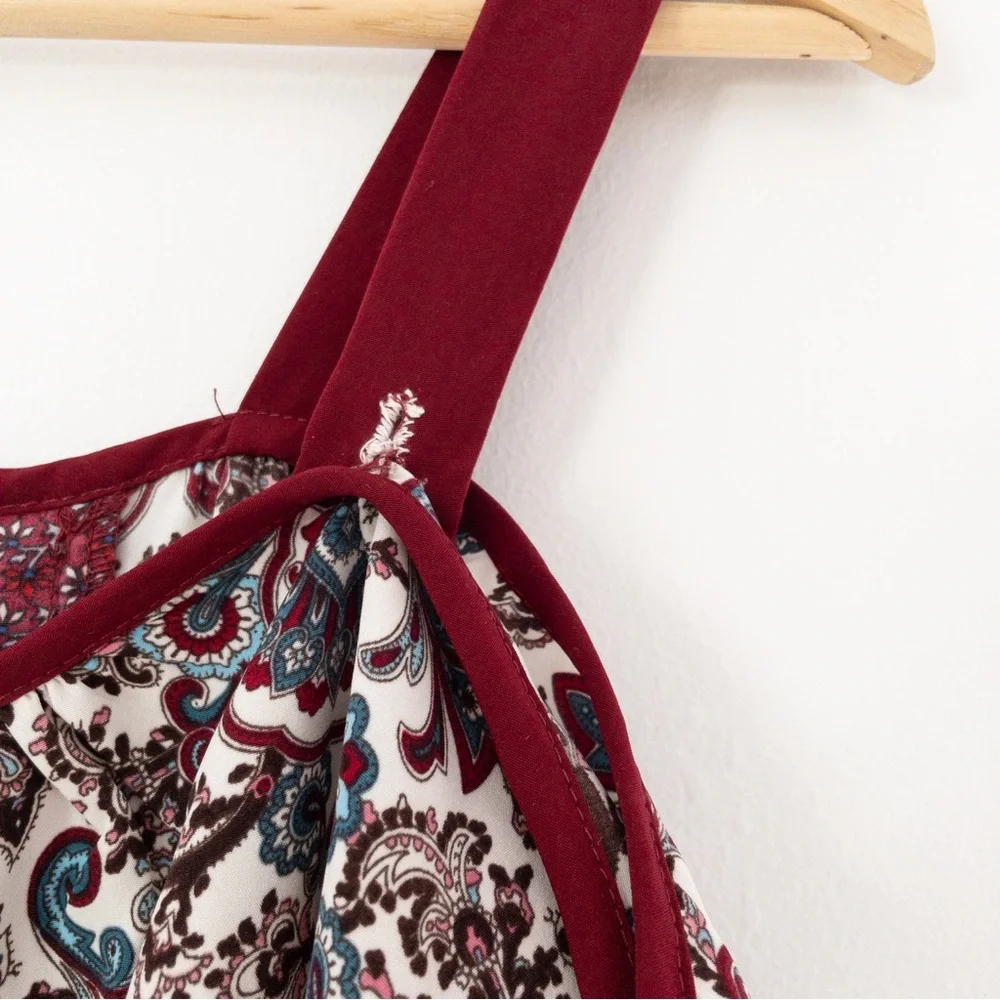 Xhilaration Paisley Floral Off The Shoulder Dress